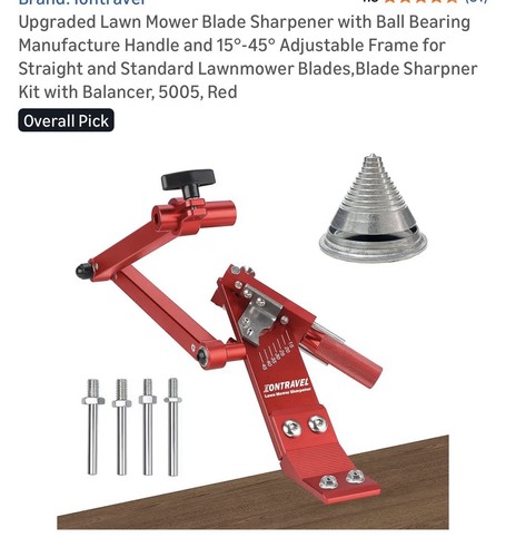 Lawn mower blade sharpener - lawn,